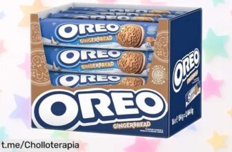 Deliciosas galletas Oreo Gingerbread de jengibre y canela en pack de 16 a un precio regalado que hará vibrar tus meriendas. ¡No te quedes sin probarlas ya!