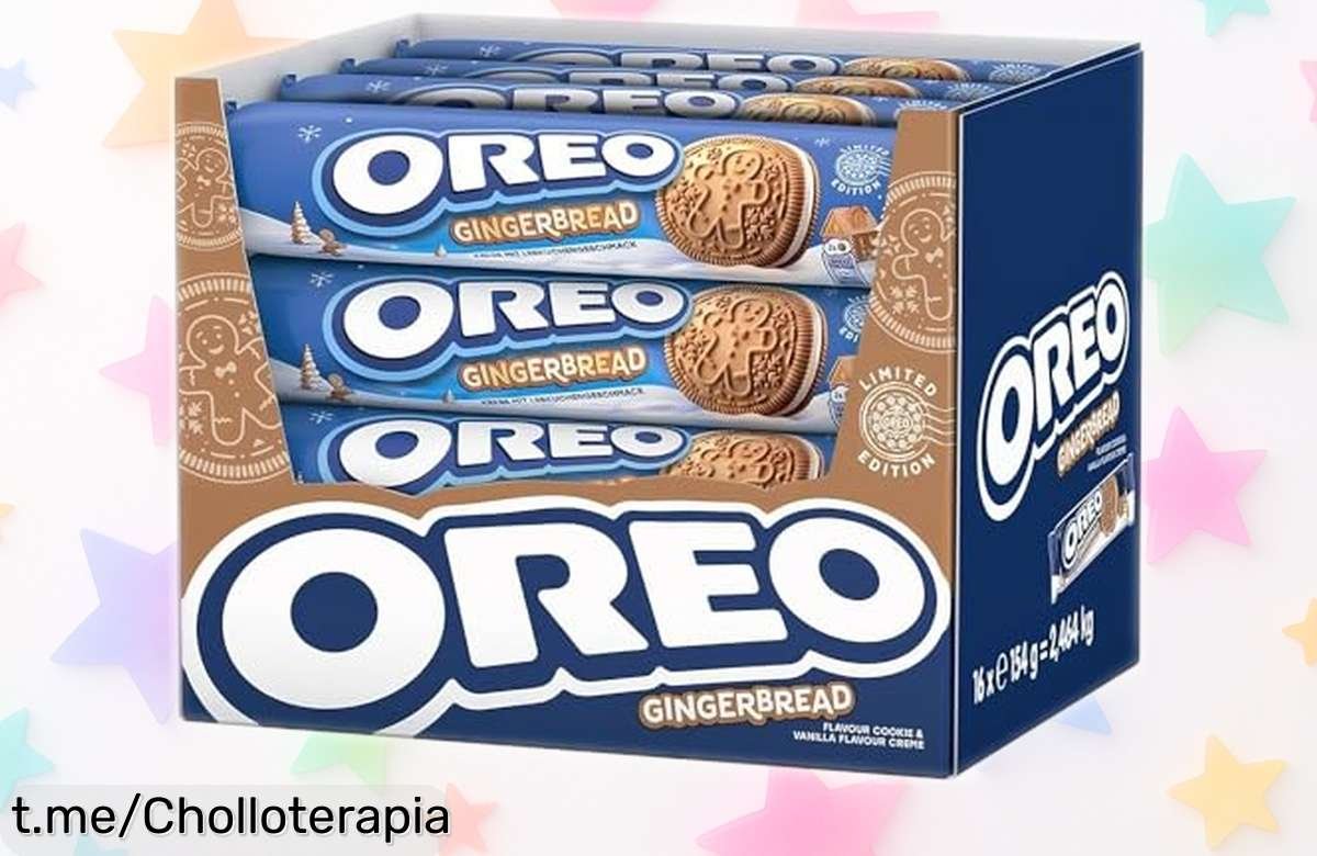 Deliciosas galletas Oreo Gingerbread de jengibre y canela en pack de 16 a un precio regalado que hará vibrar tus meriendas. ¡No te quedes sin probarlas ya!