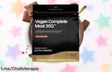 Delicioso batido vegano Protein Works Vegan Complete Meal 360, super chollo de proteína y fibra que cuida tu cuerpo, ¡no dejes pasar esta oferta irresistible!