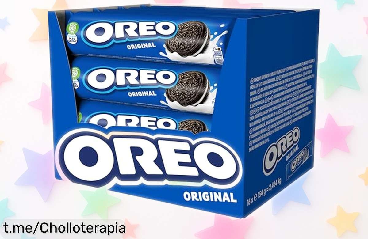 Delicioso pack de 16 galletas Oreo Original al mejor precio, ¡perfecto para sorprender en tus reuniones y disfrutar de meriendas irresistibles!