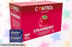 Delicioso paquete de 144 preservativos Control Strawberry con sabor a fresa, ¡la diversión segura que no puedes dejar escapar por un precio loco!