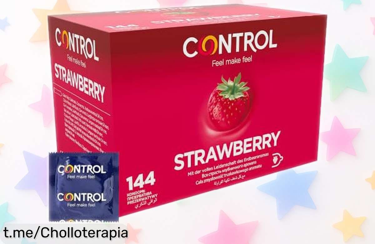 Delicioso paquete de 144 preservativos Control Strawberry con sabor a fresa, ¡la diversión segura que no puedes dejar escapar por un precio loco!