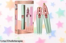 Depiladora facial eléctrica URAQT con luz LED y cabezal de repuesto: oferta irresistible para lucir siempre radiante, ¡no dejes escapar este super chollo!