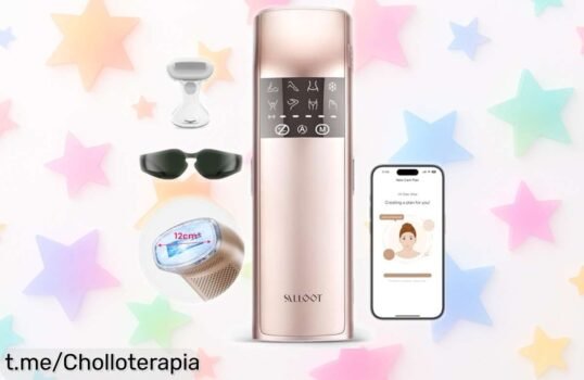Depiladora láser IPL Trinity iGlow 10 con pantalla de zafiro y frío, ¡rebajada a un precio de escándalo para que digas adiós al vello cómodamente en casa!