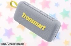 Descubre el altavoz portátil Tronsmart Trip 2, un chollazo resistente al agua y golpes para llevar la música a todos lados y disfrutarla sin límites. ¡No te lo pierdas!