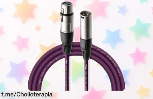Descubre el cable para micrófono XLR de 3 metros Stagg, un ofertón impresionante que hará brillar tu sonido. ¡Hazte con él antes de que se acabe!