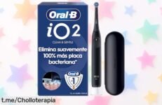 Descubre el cepillo eléctrico OralB iO 2, el cuidado dental que te avisa si aprietas demasiado y ¡a un precio regalado! No dejes pasar esta oportunidad para sonreír con confianza.
