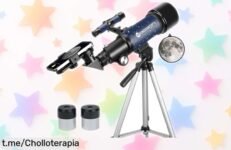 Descubre el cielo como nunca con este telescopio para principiantes de 70 mm, ¡ofertón impensable que te hará soñar bajo las estrellas!