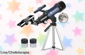 Descubre el cielo como nunca con este telescopio para principiantes de 70 mm, ¡ofertón impensable que te hará soñar bajo las estrellas!