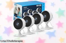 Descubre el espectacular pack de 4 cámaras GNCC GC3 y protege tu hogar con visión Full HD, ¡ofertón que hace temblar a las alarmas caras! Vigilancia ultrasencilla desde tu móvil.