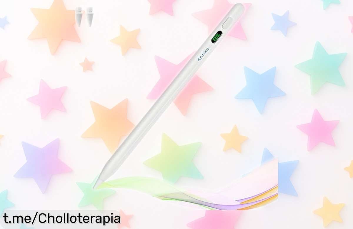 Descubre el fantástico lápiz Antika Stylus para iPad: súper preciso, carga rápida y duración de 14 horas. ¡Este ofertón te ayudará a crear sin límites!