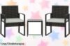 Descubre el increíble conjunto de jardín Outsunny: 2 sillas y mesa de cristal que resistirán lluvia y sol. Monta tu espacio ideal ¡y disfruta al máximo sin dejarte un dineral!