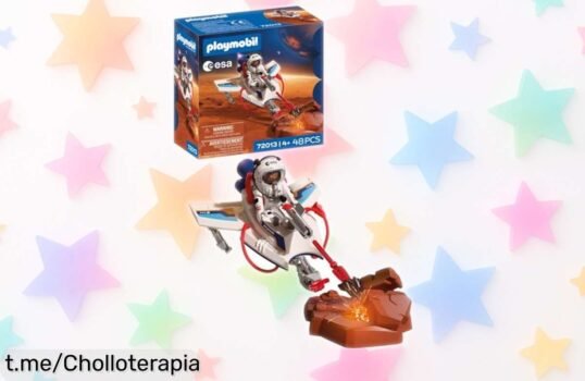 Descubre el planeador espacial de PLAYMOBIL que dispara, ideal para pequeños exploradores y ahora a un precio de ganga irresistible que hará volar su imaginación.