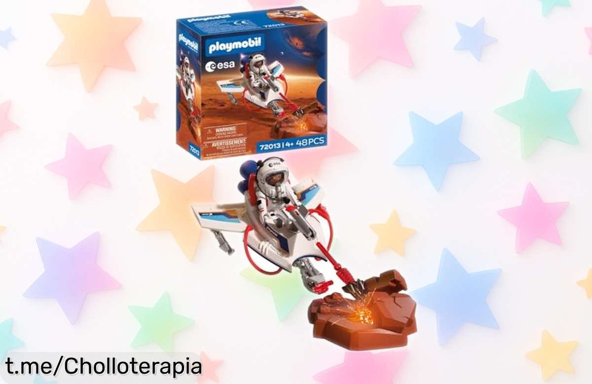 Descubre el planeador espacial de PLAYMOBIL que dispara, ideal para pequeños exploradores y ahora a un precio de ganga irresistible que hará volar su imaginación.