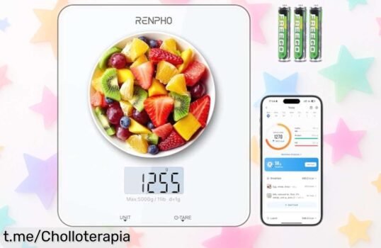 Descubre la báscula de cocina RENPHO que mide todo y calcula calorías desde tu móvil, ¡ahora a un precio escandaloso! No dejes pasar esta oportunidad única para cuidar tu alimentación.