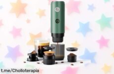 Descubre la cafetera portátil Recafimil 3 en 1 que prepara espresso de verdad ¡Con un precio loco y batería increíble! No te quedes sin disfrutar tu café favorito donde quieras.