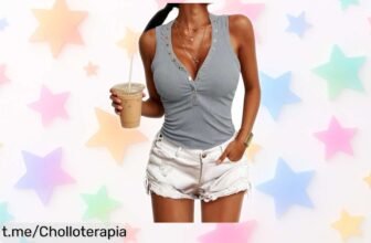 Descubre la camiseta sin mangas JFAN que marca figura, un básico imprescindible a precio de escándalo ¡No te quedes sin ella y luce espectacular en cada ocasión!