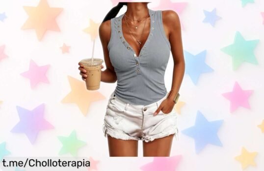 Descubre la camiseta sin mangas JFAN que marca figura, un básico imprescindible a precio de escándalo ¡No te quedes sin ella y luce espectacular en cada ocasión!