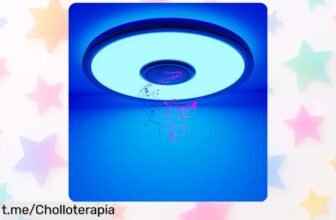 Descubre la lámpara LED con altavoz Bluetooth y cambio de color RGB, ¡un super chollo para iluminar tu hogar al ritmo de tu música! No lo dudes, ¡consíguela antes que se acabe!