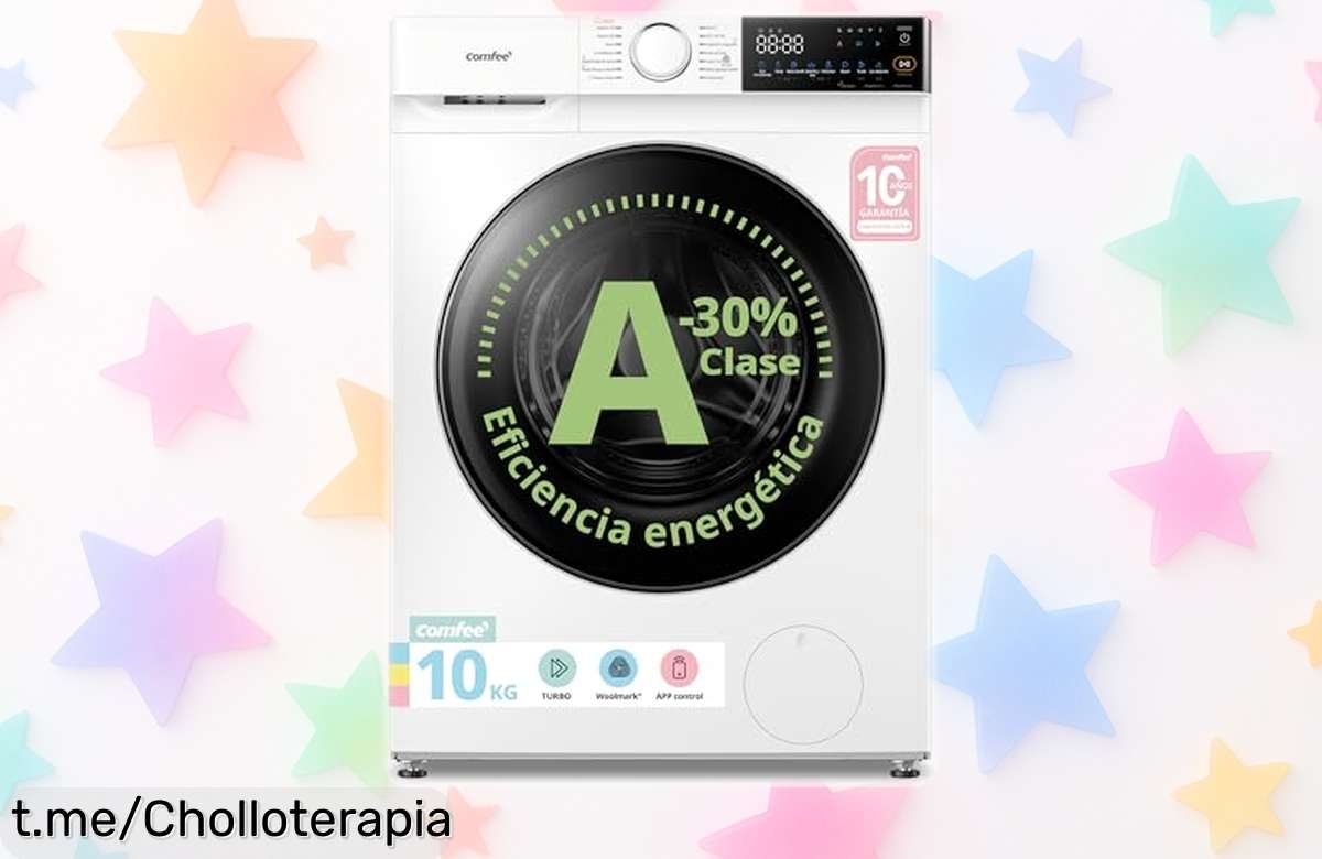 Descubre la lavadora COMFEE’ 10kg que puedes controlar desde tu móvil, un ofertón increíble para disfrutar de ropa impecable y sin olores. ¡No dejes pasar esta oportunidad!