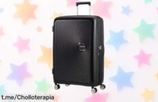 Descubre la maleta grande American Tourister Soundbox, resistente y con precio rebajado: ¡viaja sin preocupaciones y disfruta de cada aventura!