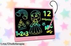 Descubre la tableta de escritura LCD Electight 2026 para peques, con colores vivos y borrado seguro a un precio que no cuadra ¡Aprovecha este megachollo antes que se agote!