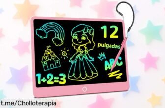 Descubre la tableta de escritura LCD Electight 2026 para peques, con colores vivos y borrado seguro a un precio que no cuadra ¡Aprovecha este megachollo antes que se agote!