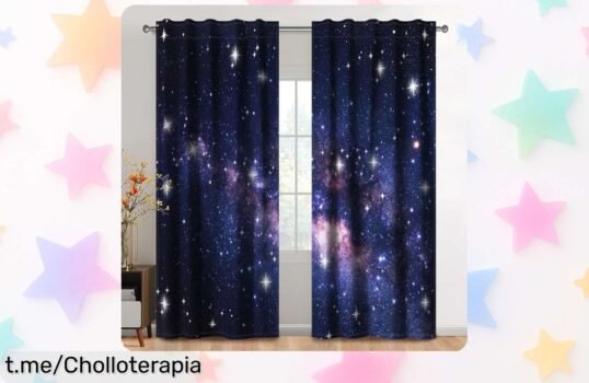 Descubre las 2 cortinas de galaxia que transformarán la habitación infantil o el salón en un universo colorido y mágico, ¡no te quedes sin ellas!