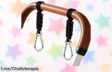 Descubre los ganchos multiusos para cochecito que aguantan hasta 20 kg, una oferta irresistible para llevar tus cosas sin preocupaciones ¡no dejes pasar este chollazo!
