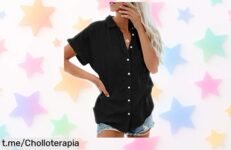 Deslumbra con la blusa mujer RITOSTA, suave y elástica; ¡precio irreal que tienes que ver para creer y renovar tu armario ya!