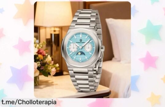 Deslumbrante reloj automático para mujer PAGANI DESIGN con cronógrafo y fase lunar a precio de risa, ¡llévalo siempre contigo y brilla sin esfuerzo!