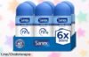 Desodorante antitranspirante rollon Sanex Dermo+ Extra Control en pack de 6 unidades, ¡aprovecha esta oferta loca y huele increíble por 72 horas!