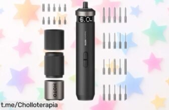 Destornillador eléctrico HOTO PixelDrive con pantalla inteligente: ¡rebajado a precio de risa, lleva 30 puntas y monta lo que quieras sin líos! Aprovecha este súper chollo ya.