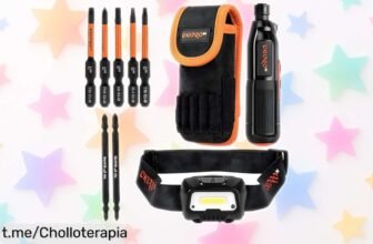 Destornillador eléctrico recargable DNIPROM Mini 3.6V: kit genial con linterna automática, ahora a un precio de ganga que no podrás dejar escapar para hacer tus reparaciones más fáciles y rápidas.