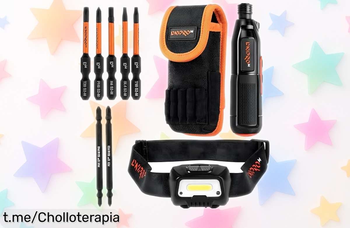 Destornillador eléctrico recargable DNIPROM Mini 3.6V: kit genial con linterna automática, ahora a un precio de ganga que no podrás dejar escapar para hacer tus reparaciones más fáciles y rápidas.