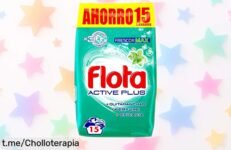 Detergente en polvo FLOTA Frescor Max: elimina manchas y olores de tu ropa a un precio regalado, solo por tiempo limitado ¡exprime la frescura en cada lavado!