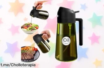 Dispensador de aceite de oliva YARRAMATE 2 en 1 a precio loco, controla la cantidad perfecta y organiza tus botellas. ¡No te lo pierdas, dale sabor a tu cocina hoy mismo!