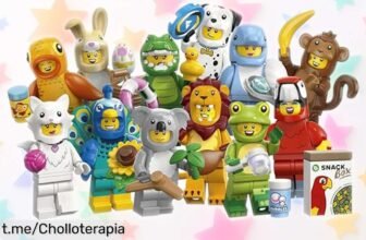 Divertida caja LEGO Minifigures Animales edición 28, sorprende a los peques con figuras molonas y accesorios ¡Un planazo para piñatas que seguramente querrán tener ya!