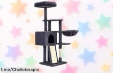 Divertido y seguro árbol para gatos FEANDREA con 4 niveles: ahora a un precio loco, ¡haz que tus peludos jueguen felices en casa sin gastar de más!
