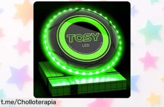 Diviértete a lo grande con el frisbee luminoso TOSY Flying Disc, un ofertón que brilla en la oscuridad y garantiza horas de risas sin parar. ¡No te quedes sin el tuyo!