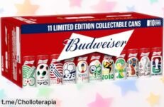 Edición limitada de Budweiser: Pack de 10 latas con doble fermentación y sabor increíble a precio rebajado que no podrás dejar pasar. ¡Disfruta ya esta joya cervecera!