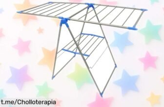 El mejor tendedero metálico plegable TLOVENDO.ES que ahorra espacio y es súper resistente: ¡ajústalo a tu medida y pliega en segundos! Aprovecha este ofertón antes de que se agote.
