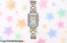Elegante y espectacular reloj Michael Kors Emery para mujer: chollo de correa metálica en oro y plata que no querrás dejar escapar. ¡Hazlo tuyo antes de que se agote!