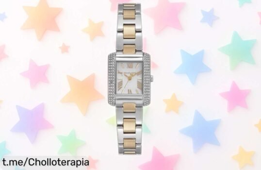 Elegante y espectacular reloj Michael Kors Emery para mujer: chollo de correa metálica en oro y plata que no querrás dejar escapar. ¡Hazlo tuyo antes de que se agote!