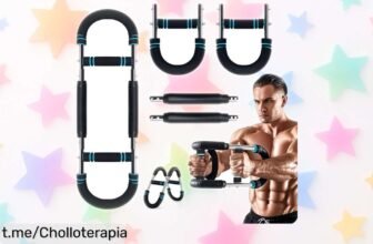 Entrena como un campeón con el VEEKAY Twister Armtrainer ajustable, ¡ahora a precio de ganga para que fortalezas tus brazos, pecho y espalda en casa!