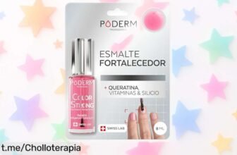 Esmalte fortalecedor de uñas Poderm con biotina y queratina: embellece tus manos a precio loco y siente la belleza brillar como nunca. ¡No te lo pierdas!