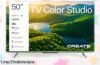 Espectacular televisor Smart TV QLED 4K de 50 pulgadas CREATE, disparando tu entretenimiento a un precio que es un verdadero regalo. ¡No te lo pierdas!