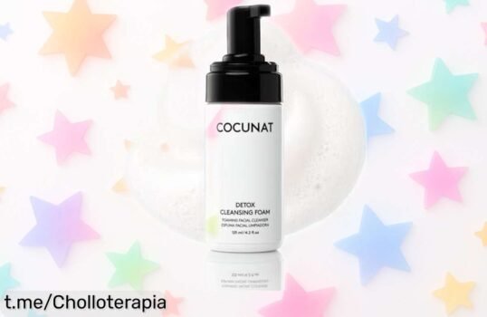 Espuma limpiadora detox Cocunat para pieles grasas por un precio loco, cierra poros y controla la grasa. ¡No dejes pasar esta oportunidad de lucir una piel fresca y sana!