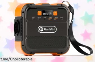 Estación de energía FlashFish A101, el chollazo para tus aventuras al aire libre, nunca fue tan fácil llevar la batería a tope y disfrutar cada momento. ¡No te quedes sin ella!
