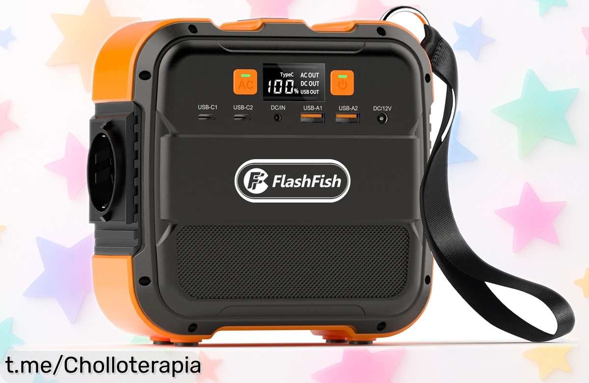 Estación de energía FlashFish A101, el chollazo para tus aventuras al aire libre, nunca fue tan fácil llevar la batería a tope y disfrutar cada momento. ¡No te quedes sin ella!